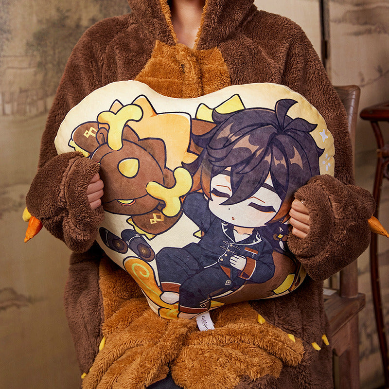 Genshin Impact Chibi Anisotropic Pillow Zhongli Themed Impression Series