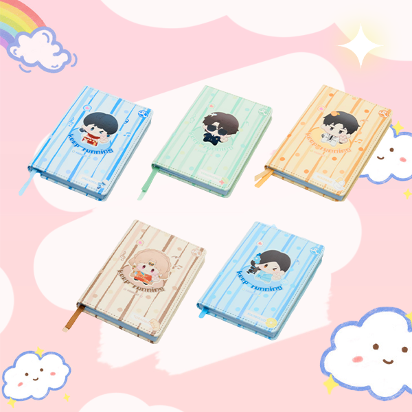 ZJSTV Keep Running Benben Pocket Journal Notebook