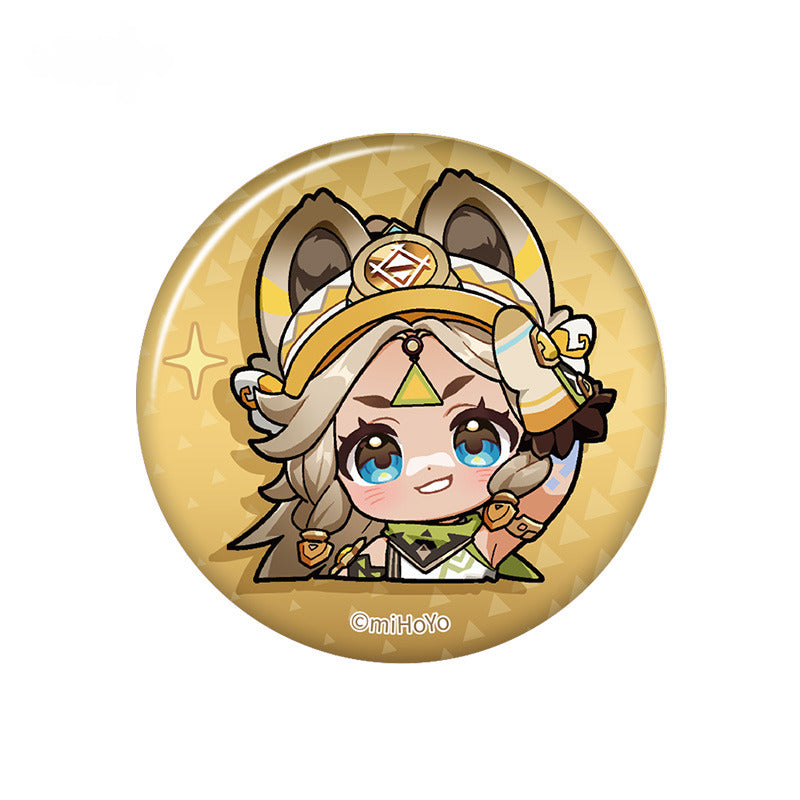 Genshin Impact Chibi Emoticon Badge