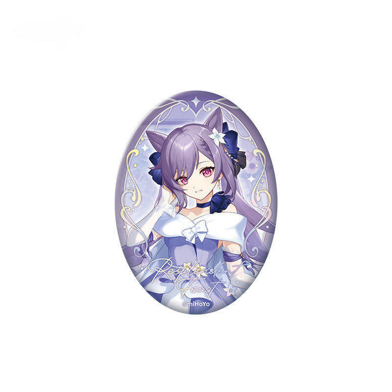 Genshin Impact Badge Standee Stamp Photo Frame Stick-it Storage Cloth Umbrella Keqing - Glistening Night Banquet Series