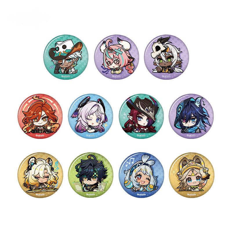 Genshin Impact Chibi Emoticon Badge
