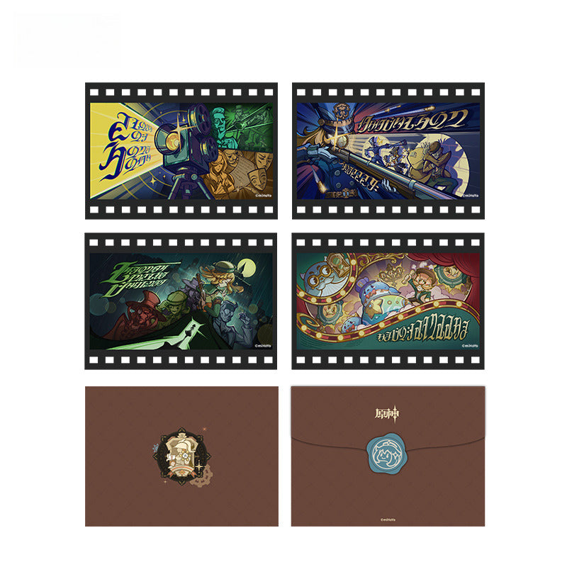 Genshin Impact Film Transparent Card Envelope Set - Roses and Muskets 2023 Offline Exhibition Series