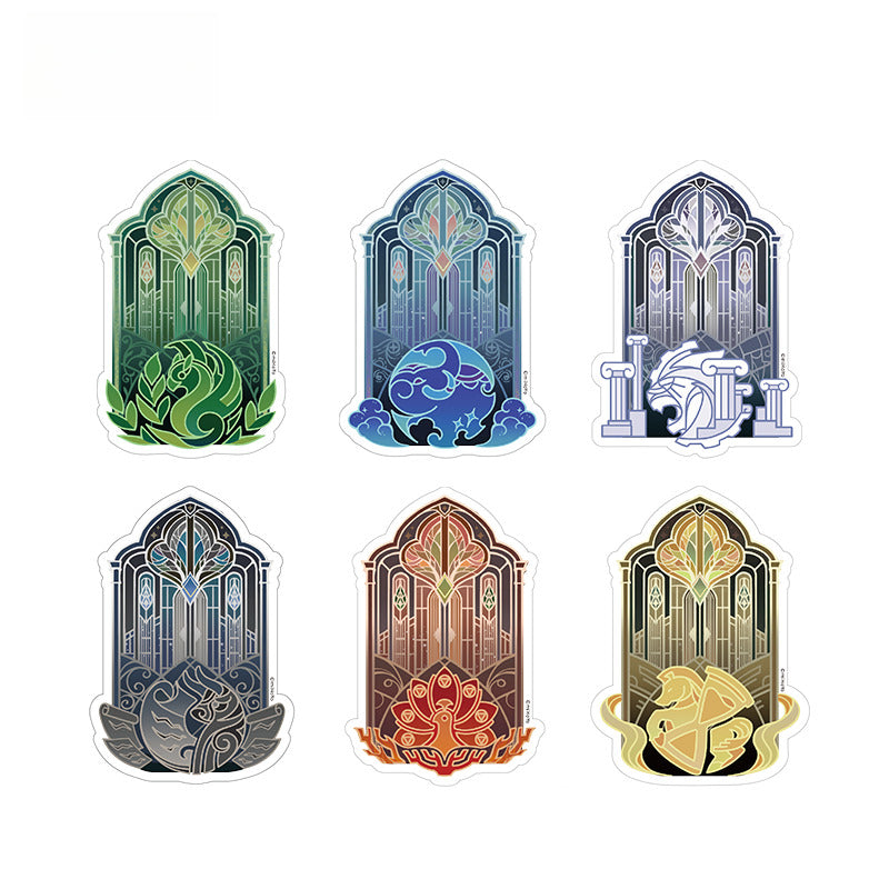 Genshin Impact Transparent Card Bookmark Set Sumeru Akademiya Celebration Series