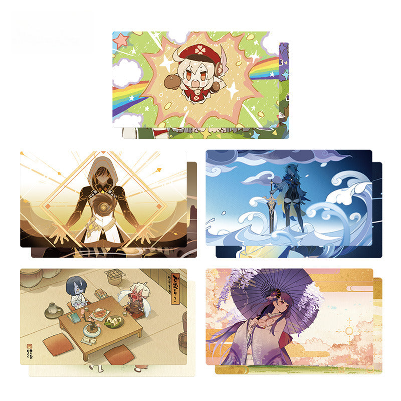 Genshin Impact Lenticular Postcard Set Mortal Shades Series