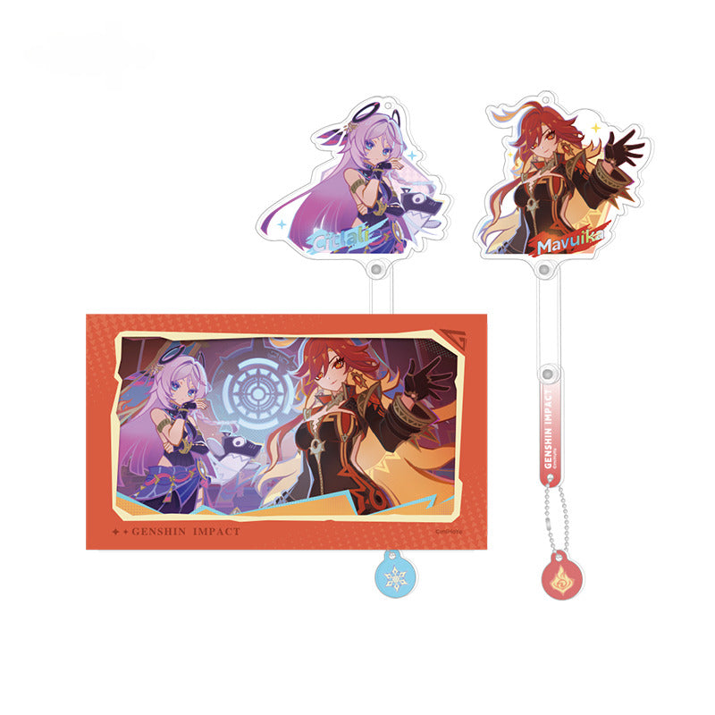 Genshin Impact Transparent Card Acrylic Photo Stick Preview Program Illustration Series