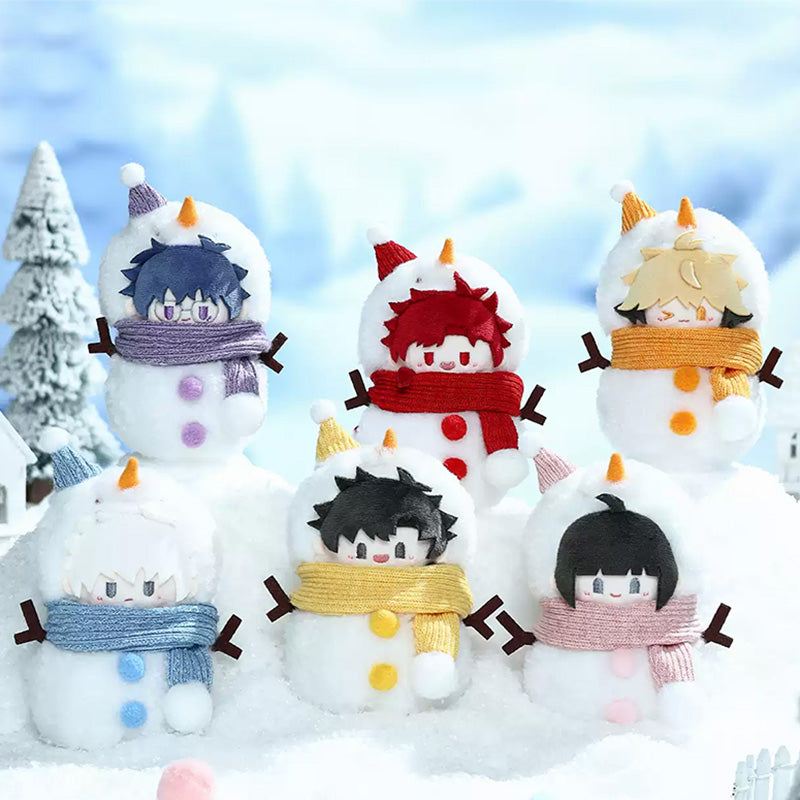 CPOP4U | Link Click Snowman Plush Pendant  Fluffy Winter