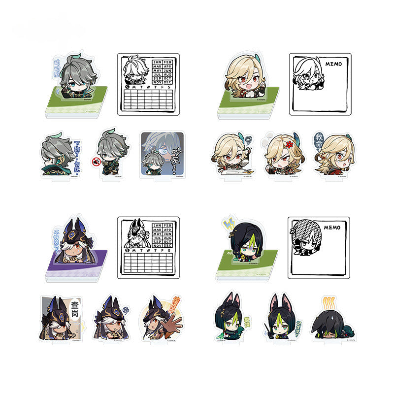 Genshin Impact Calendar Stamp Ornament Chibi Emoji Series