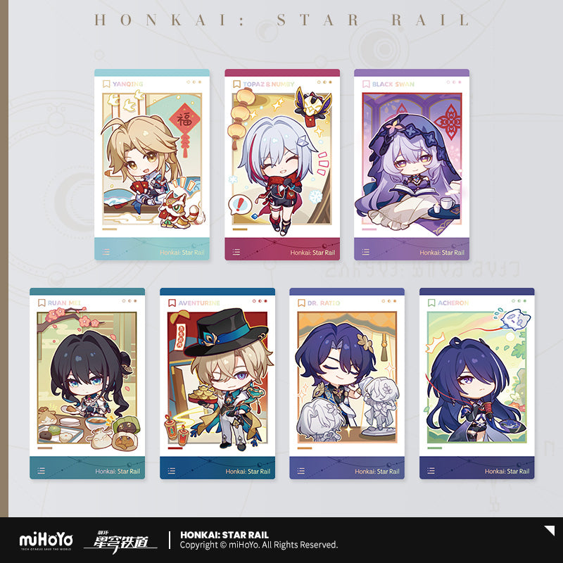 Honkai: Star Rail Paper Card Set Spring Festival Greeting Series