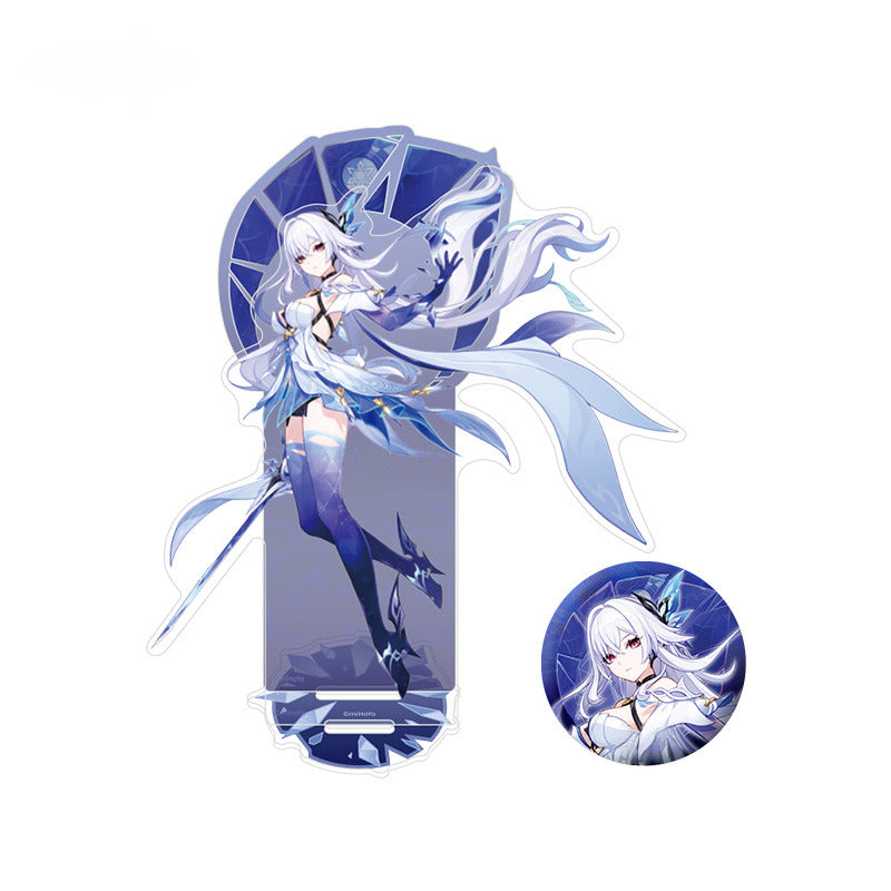Pre-order Genshin Impact Character Badge Standee Skirk-Conscientia Obscura Theme Series
