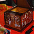 Heritage Craft Chinese Jewelry Box: Rosewood with Phoenix Perching Mother-of-Pearl Inlay
