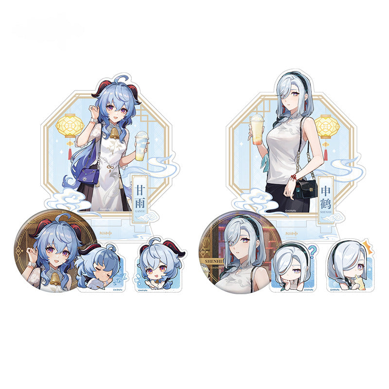 Genshin Impact Badge Acrylic Clamp Standee Heartfelt Joy Series