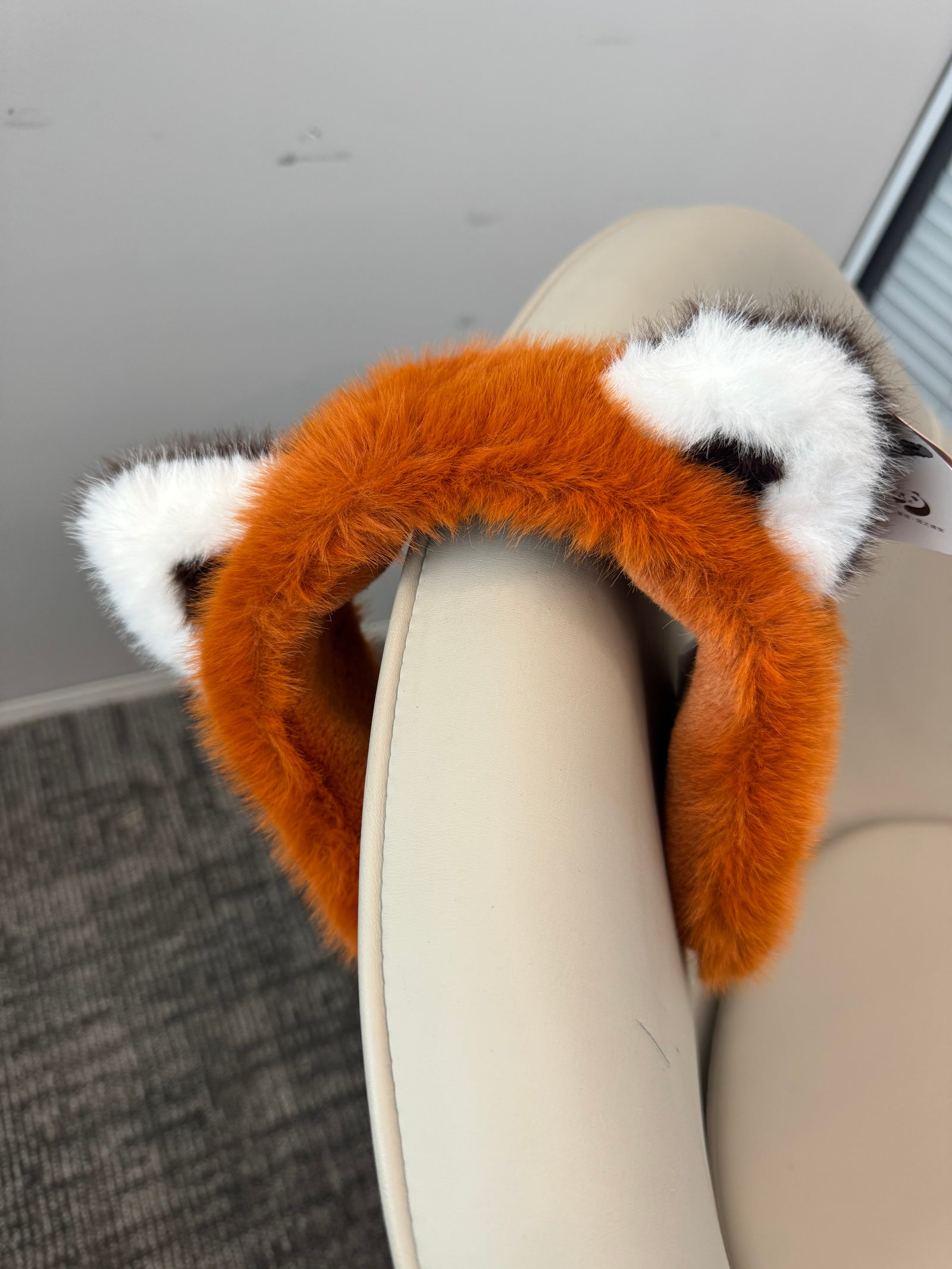 CCTV Cute 3D Red Panda Plush Earmuffs - Warm Winter Ear Warmers