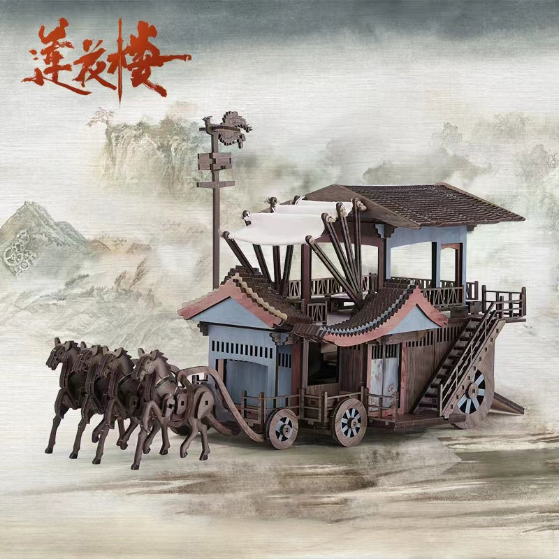 【Mysterious Lotus Casebook】Official Peripherals Horse Carriage Assembly Model
