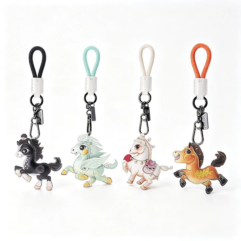 Mascot Leather Bag Charm