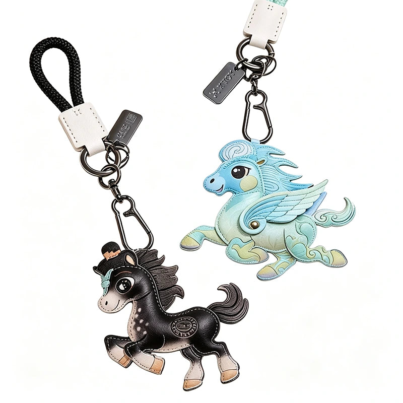 Mascot Leather Bag Charm
