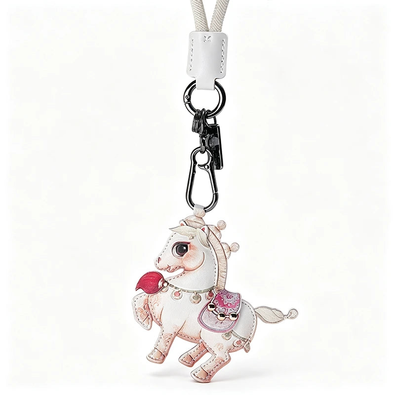 Mascot Leather Bag Charm