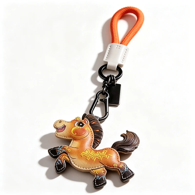 Mascot Leather Bag Charm