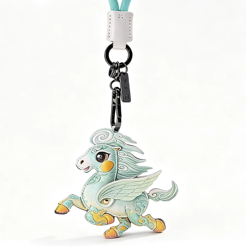Mascot Leather Bag Charm