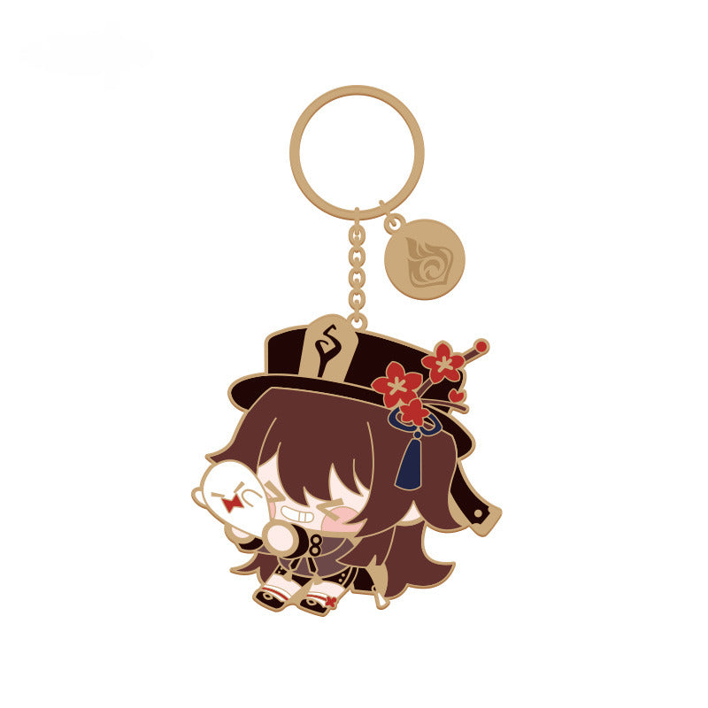 Genshin Impact Q Version Character Metal Pendant