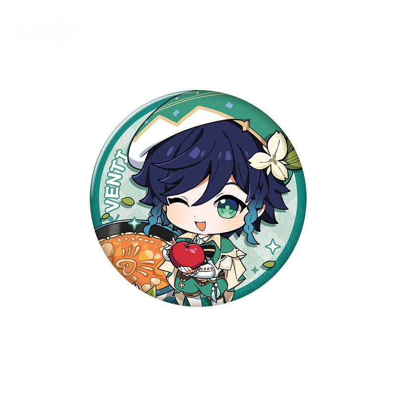 Genshin Impact Character Badge Yummy Party Theme