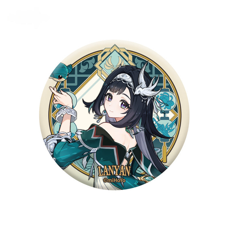 Genshin Impact Badge Liyue Harbor Theme