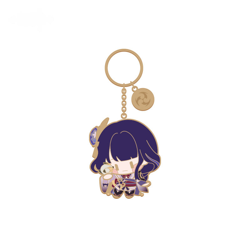 Genshin Impact Q Version Character Metal Pendant