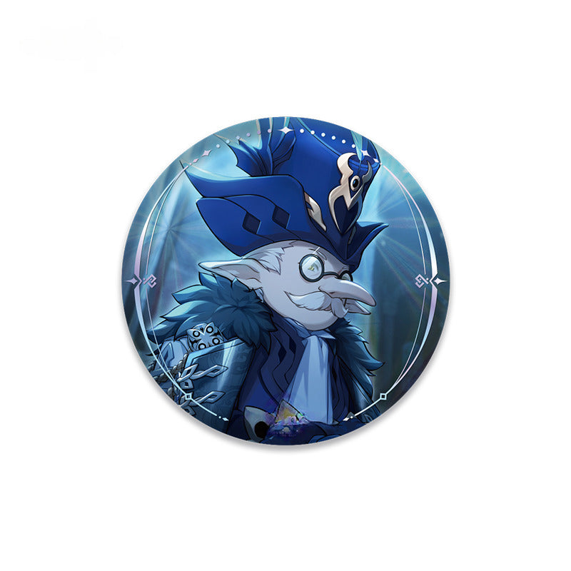 Genshin Impact Badge Quicksand Acrylic Painting A Winter Night's Lazzo