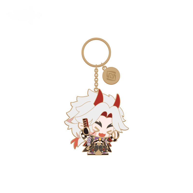 Genshin Impact Q Version Character Metal Pendant