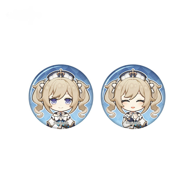 Genshin Impact Mini Badge Set Taking Pictures Recounting Good Times Series