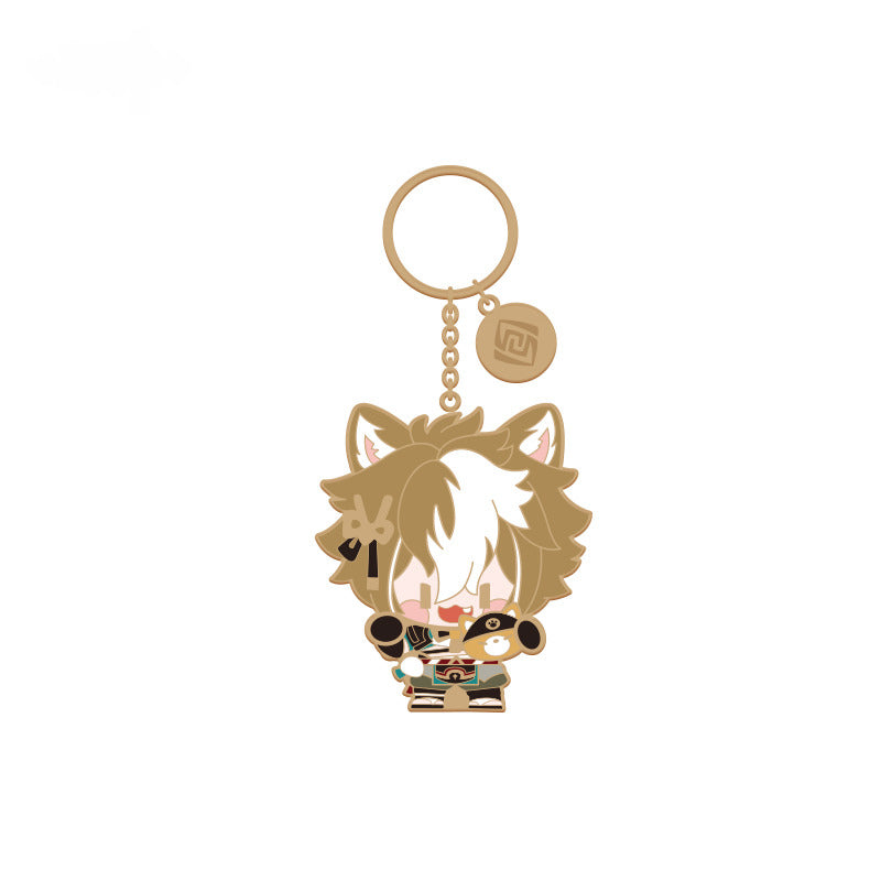 Genshin Impact Q Version Character Metal Pendant