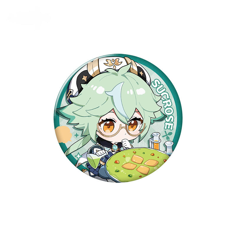 Genshin Impact Character Badge Yummy Party Theme