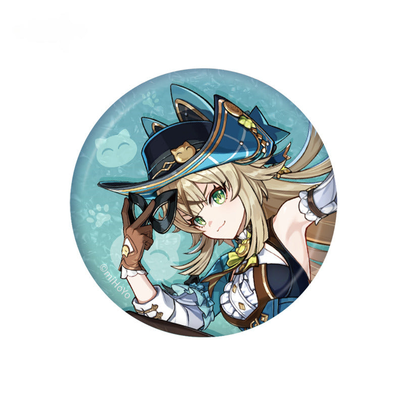 Genshin Impact Badge Standee Teyvat Style Series