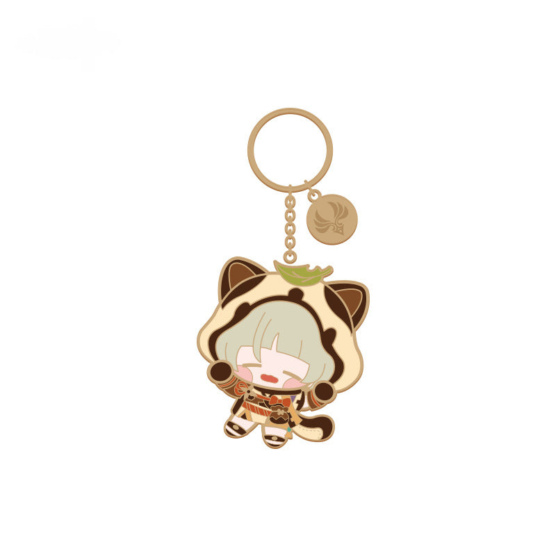 Genshin Impact Q Version Character Metal Pendant