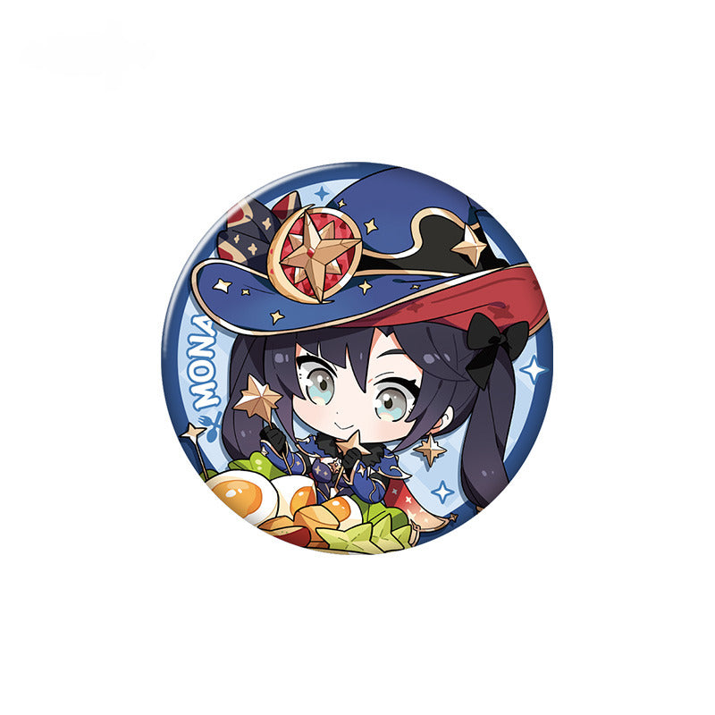 Genshin Impact Character Badge Yummy Party Theme