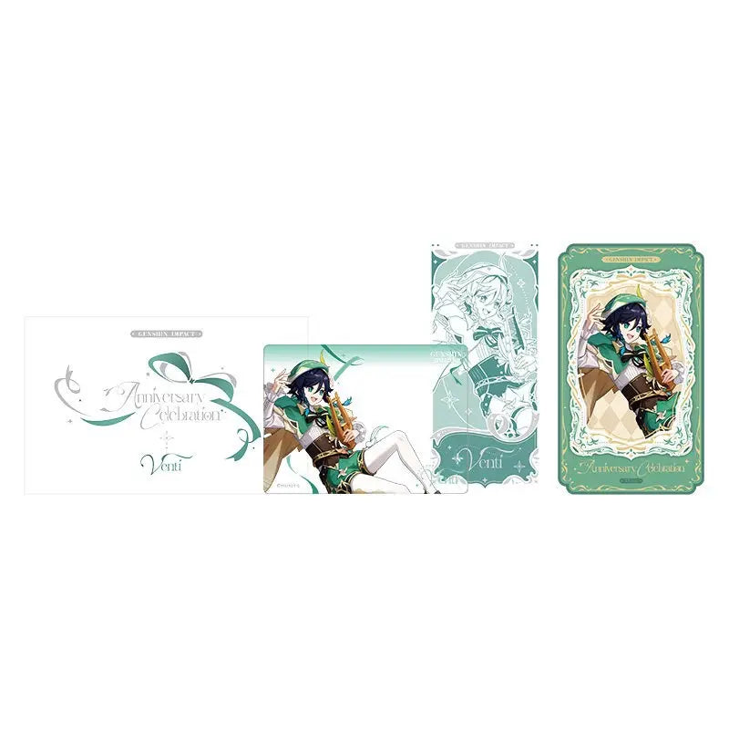 Genshin Impact 6th Anniversary Celebration Series Mirror Badge Standee Card
