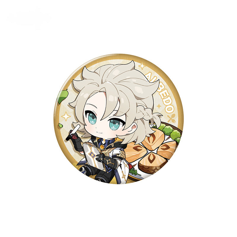 Genshin Impact Character Badge Yummy Party Theme