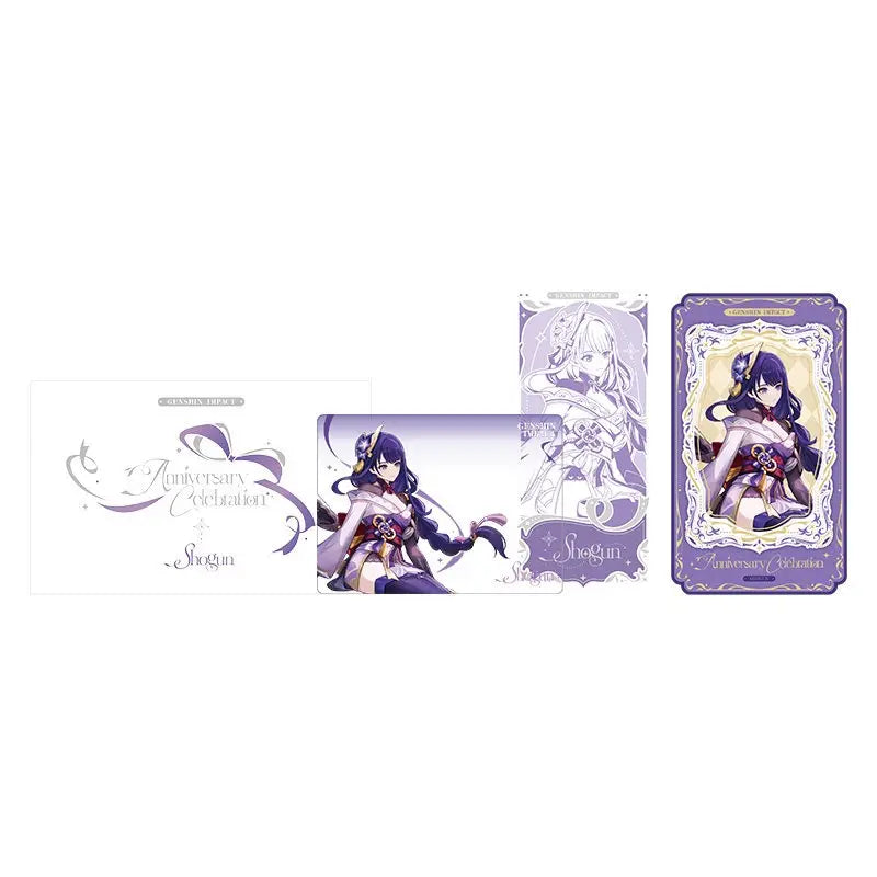 Genshin Impact 6th Anniversary Celebration Series Mirror Badge Standee Card