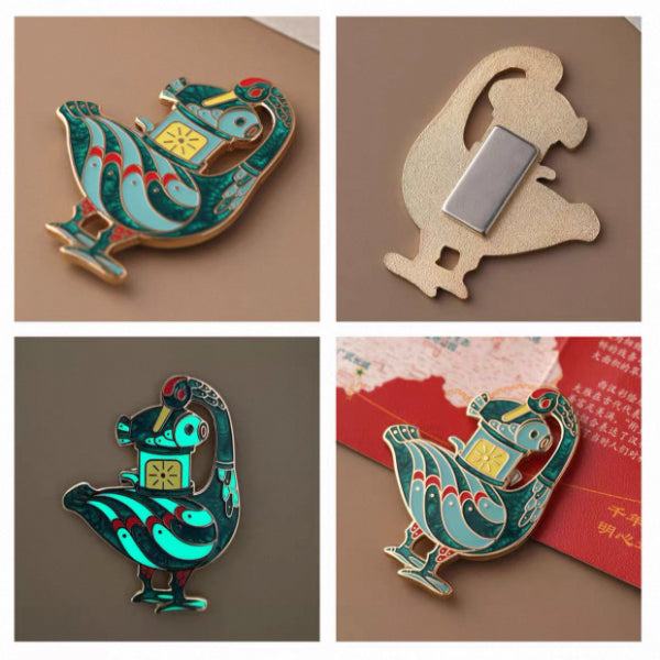 Shanxi Museum Bronze Collection Fridge Magnets Badges