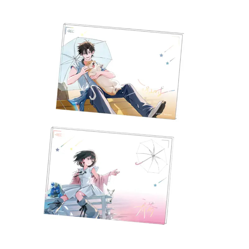 Link Click When the Rain Lifts acrylic photo board anime merch
