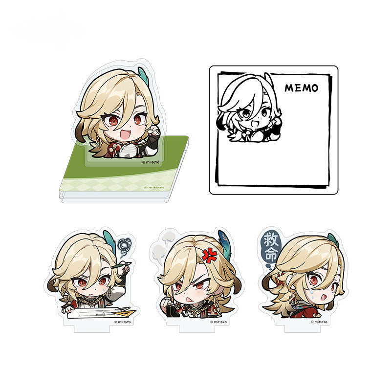 Genshin Impact Calendar Stamp Ornament Chibi Emoji Series