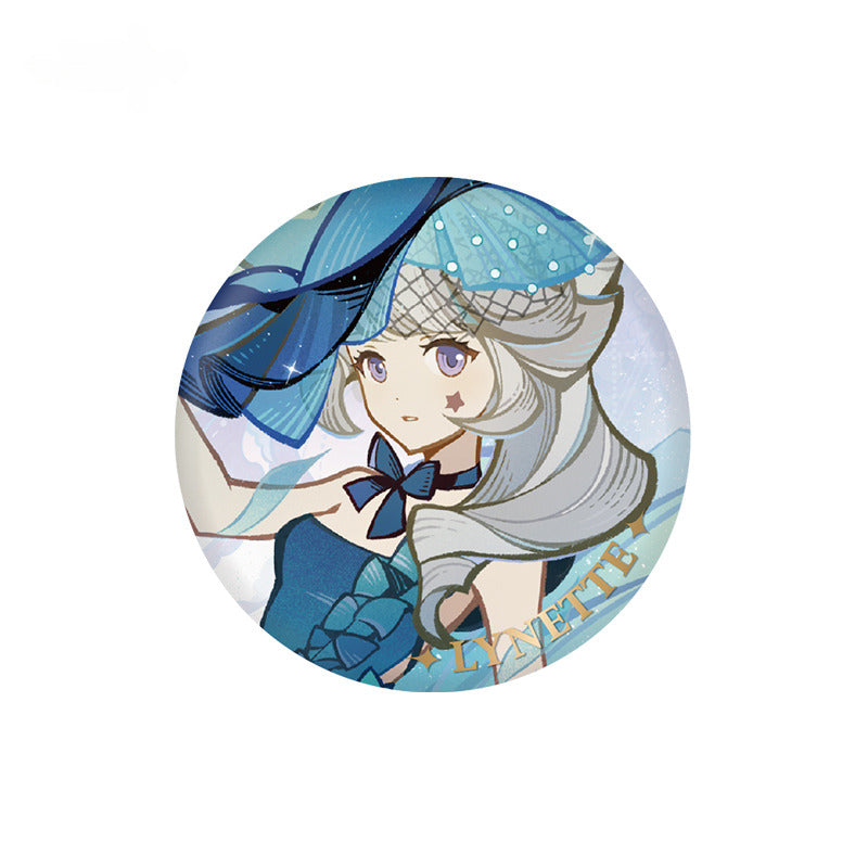 Genshin Impact Badge Standee Jinsho no Yosegaki Theme Series
