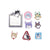 Genshin Impact Sticky Note Water Decal Set 2024 Carnival Gathering Series