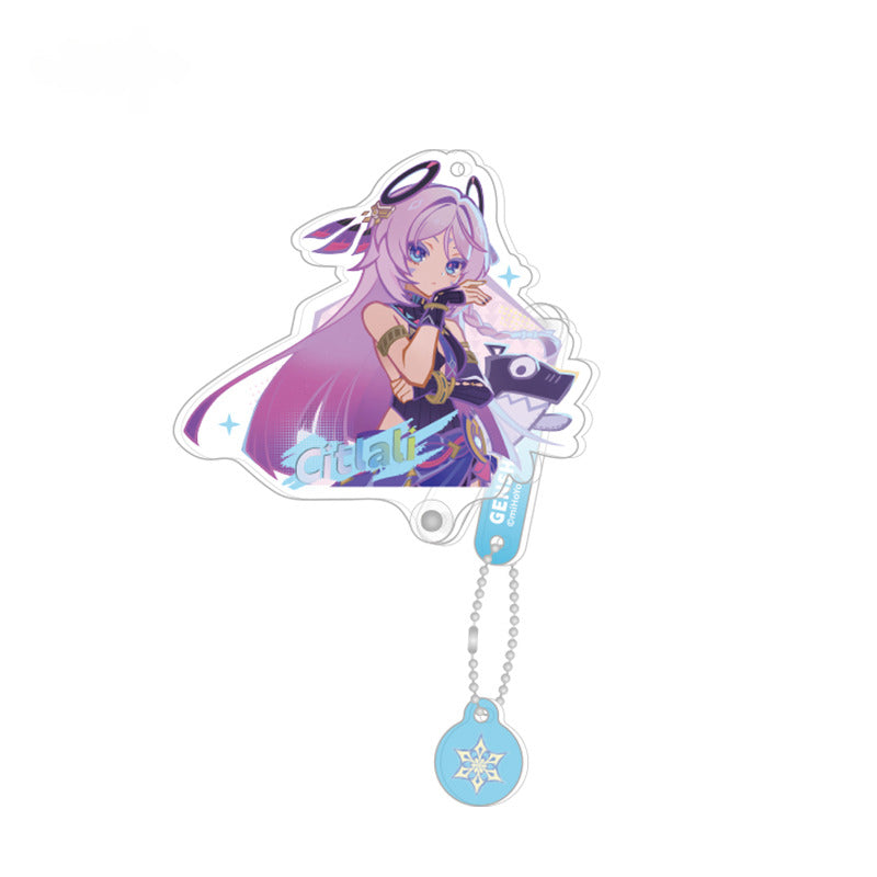 Genshin Impact Transparent Card Acrylic Photo Stick Preview Program Illustration Series