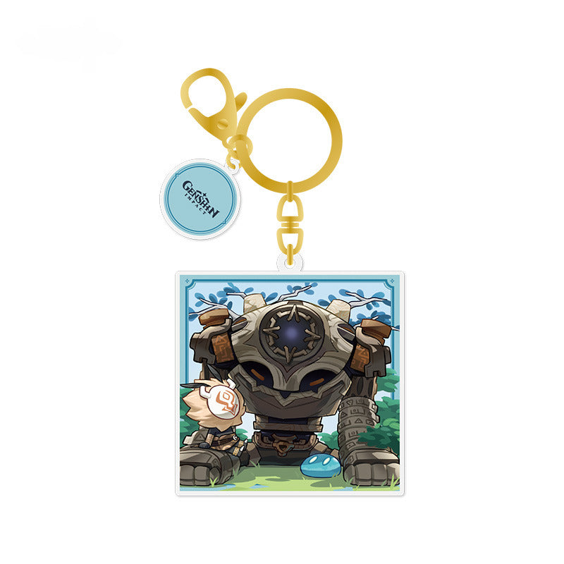 Genshin Impact Q Version Acrylic Pendant 2023 Game Art Exhibition Series