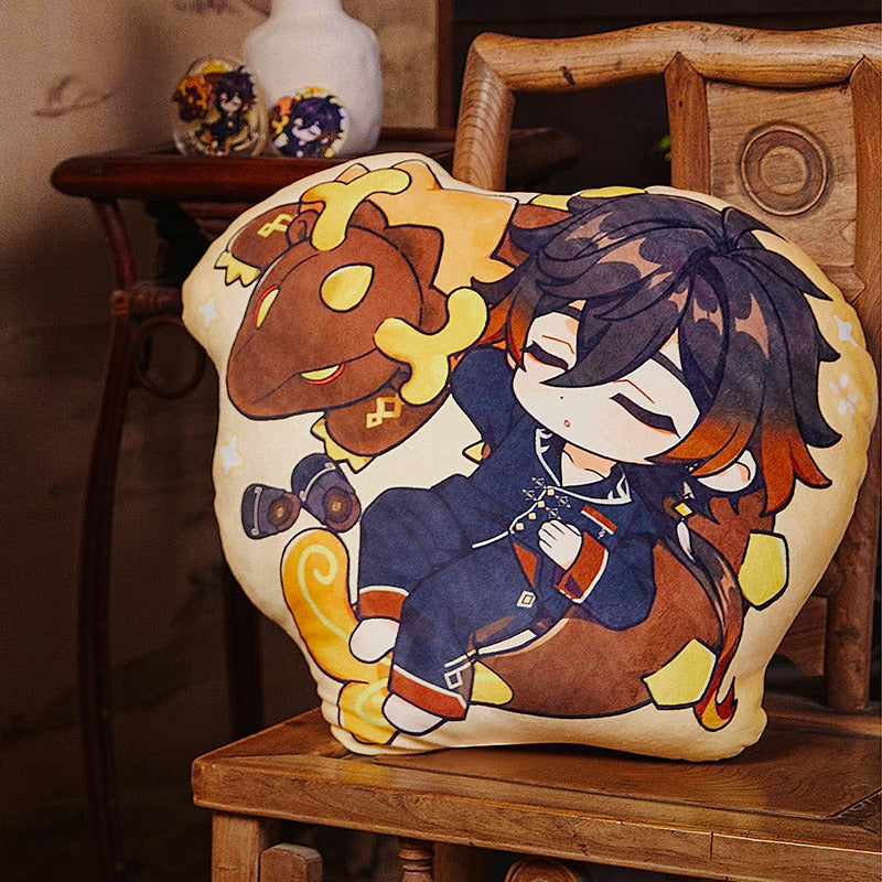 Genshin Impact Chibi Anisotropic Pillow Zhongli Themed Impression Series
