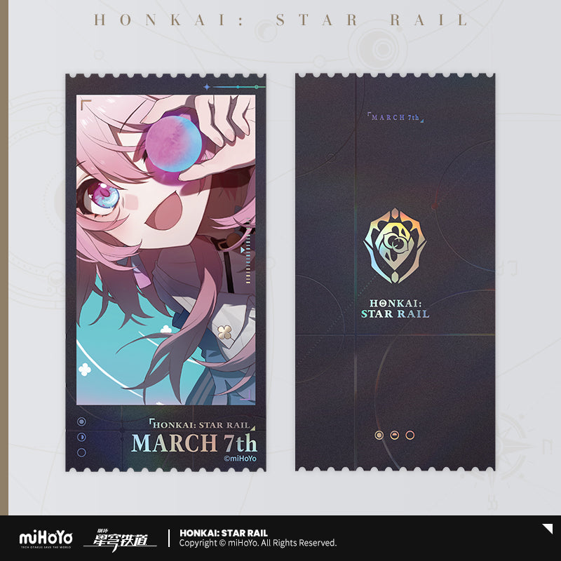 Honkai: Star Rail Laser Engraved Commemorative Ticket Set Departure Countdown Series