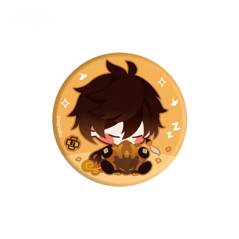 Genshin Impact Chibi Character Plush Badges