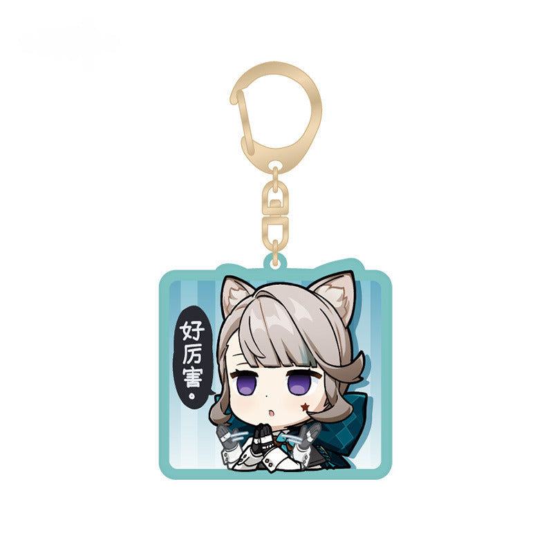 Genshin Impact Acrylic Pendant Q Version Emoticon Series