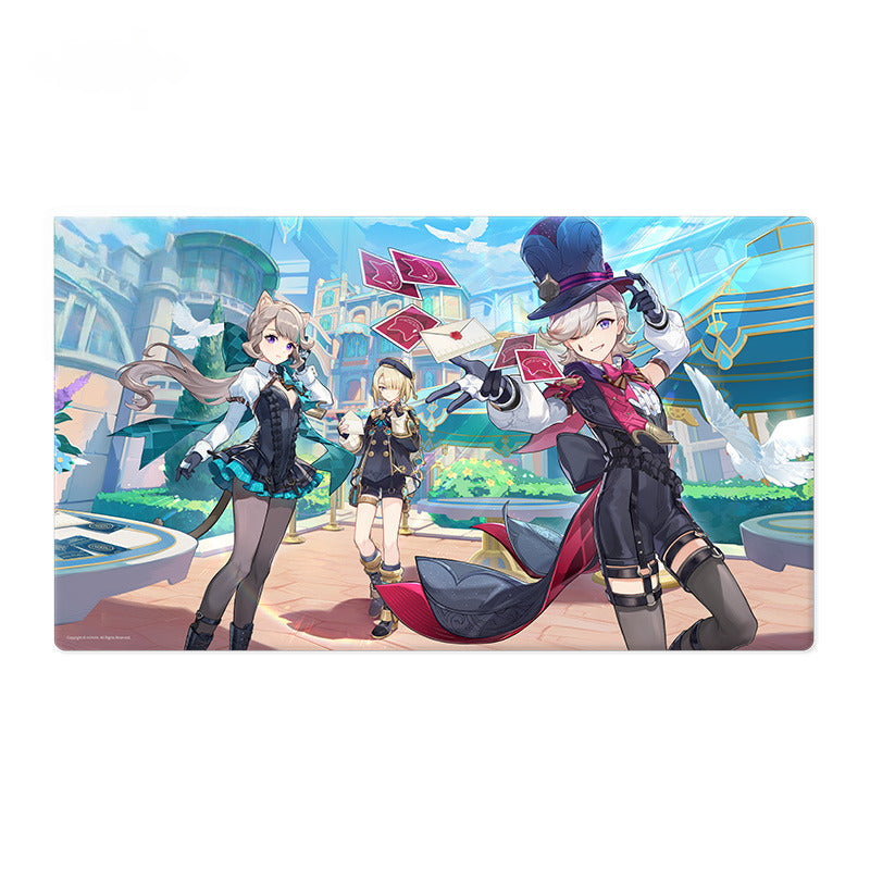 Genshin Impact Colored Paper Mouse Pad 2023 Game Art Exhibition Series