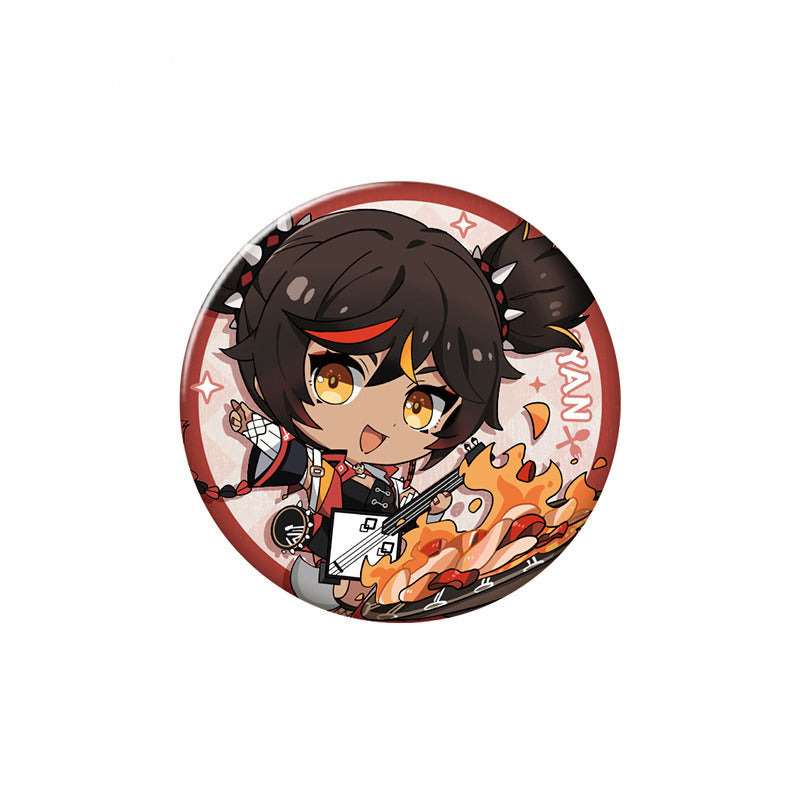 Genshin Impact Character Badge Yummy Party Theme